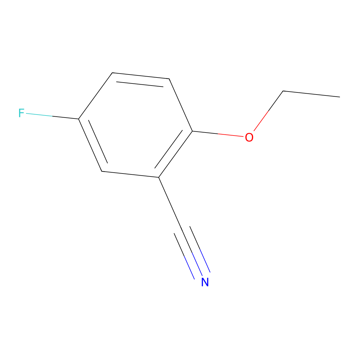 2-Ethoxy-5-fluorobenzonitrile molecular structure, CAS 1158201-03-6