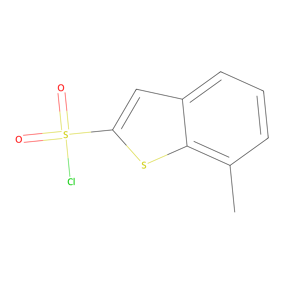 7-Methyl-1-benzothiophene-2-sulfonyl chloride molecular structure, CAS 1158208-53-7