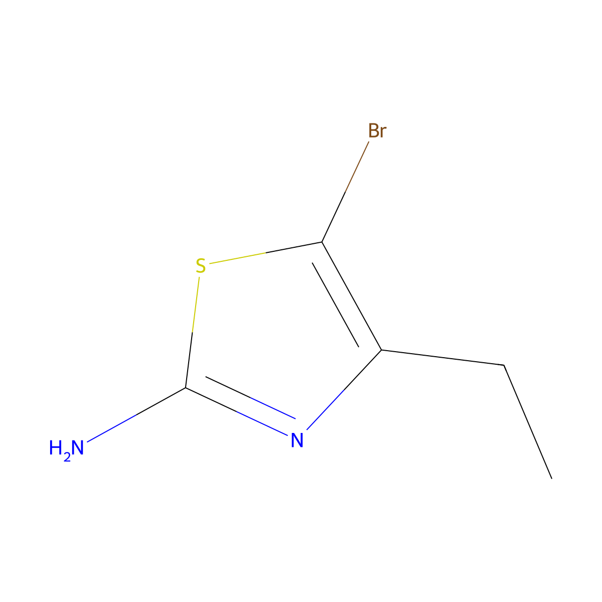 5-Bromo-4-ethylthiazol-2-amine molecular structure, CAS 1158211-11-0