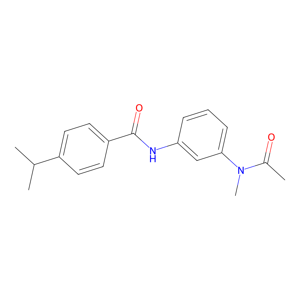 N-{3-[acetyl(methyl)amino]phenyl}-4-isopropylbenzamide molecular structure, CAS 1158212-10-2