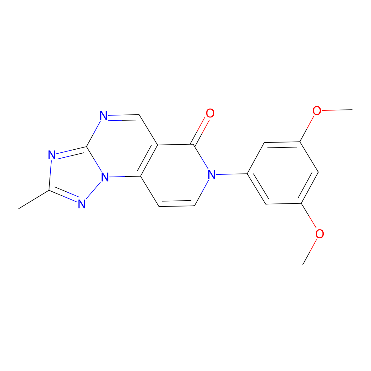 7-(3,5-dimethoxyphenyl)-2-methylpyrido[3,4-e][1,2,4]triazolo[1,5-a]pyrimidin-6(7H)-one molecular structure, CAS 1158226-06-2