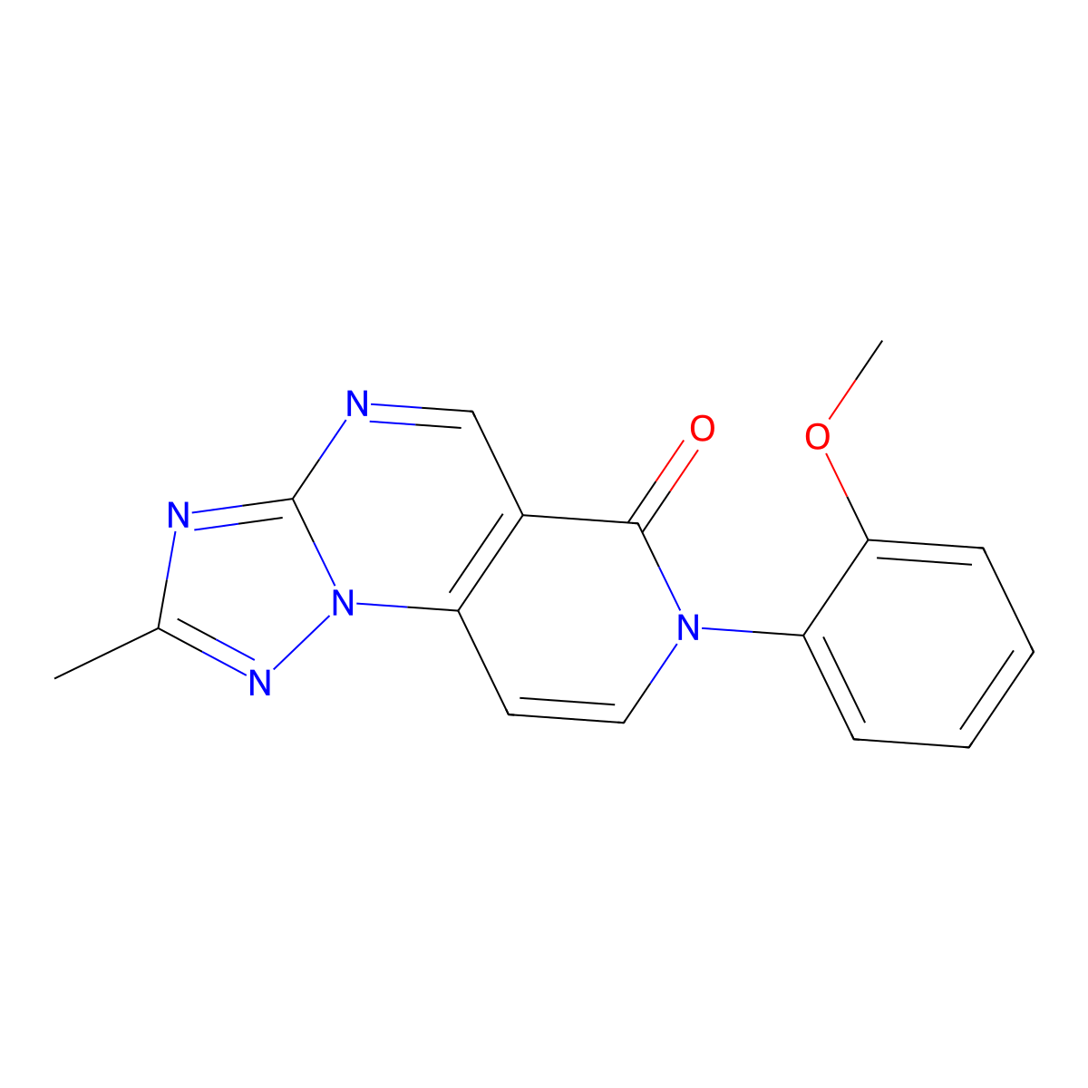 7-(2-methoxyphenyl)-2-methylpyrido[3,4-e][1,2,4]triazolo[1,5-a]pyrimidin-6(7H)-one molecular structure, CAS 1158227-22-5