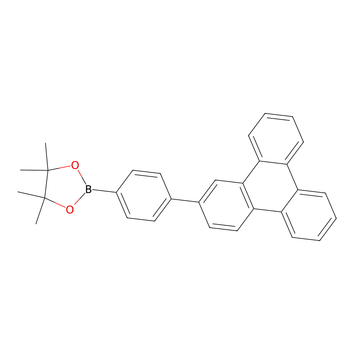 4,4,5,5-Tetramethyl-2-(4-(triphenylen-2-yl)phenyl)-1,3,2-dioxaborolane molecular structure, CAS 1158227-59-8