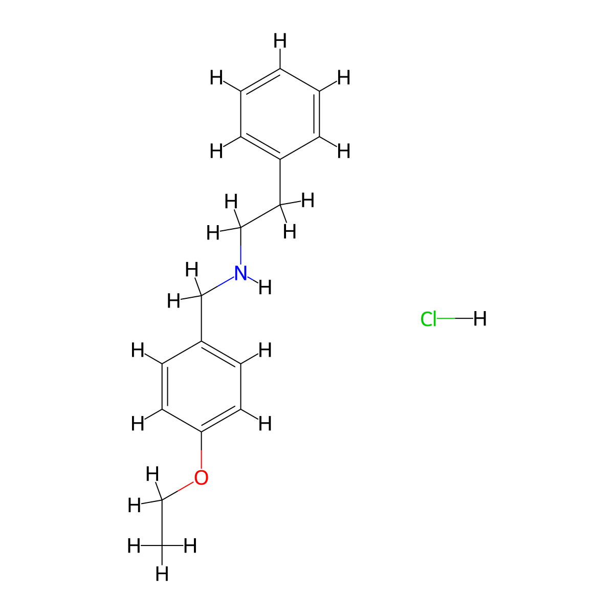 (4-Ethoxy-benzyl)-phenethyl-amine hydrochloride molecular structure, CAS 1158242-01-3