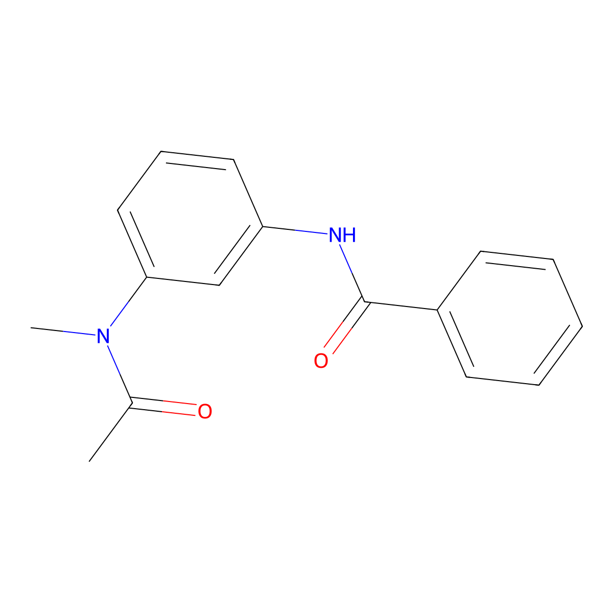N-{3-[acetyl(methyl)amino]phenyl}benzamide molecular structure, CAS 1158244-15-5