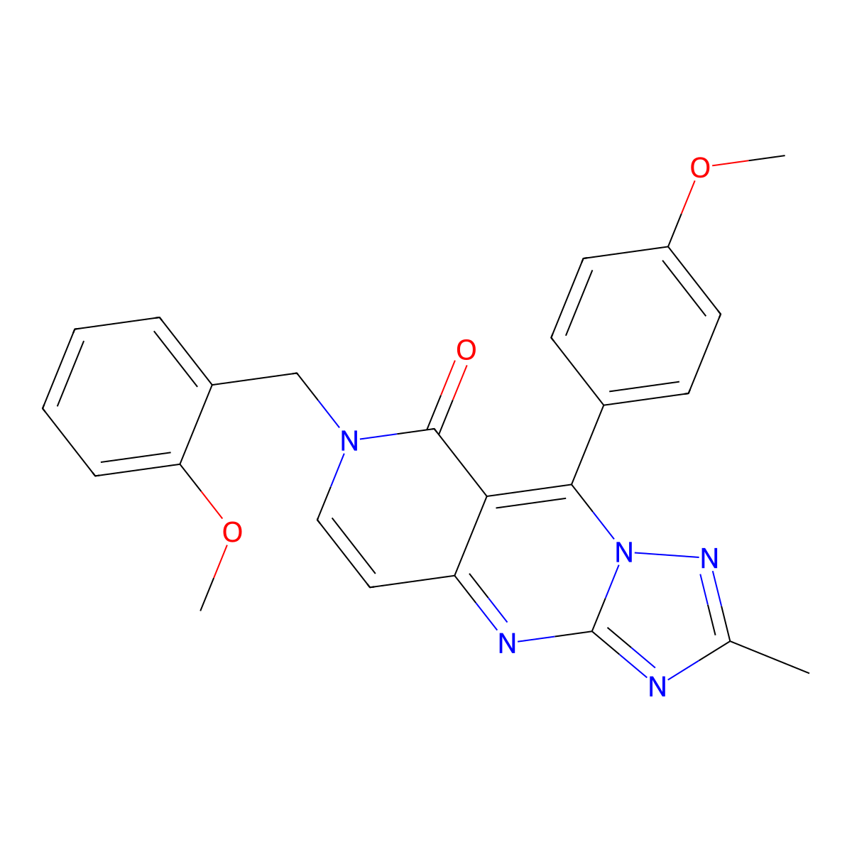 7-(2-methoxybenzyl)-9-(4-methoxyphenyl)-2-methylpyrido[4,3-d][1,2,4]triazolo[1,5-a]pyrimidin-8(7H)-one molecular structure, CAS 1158253-26-9