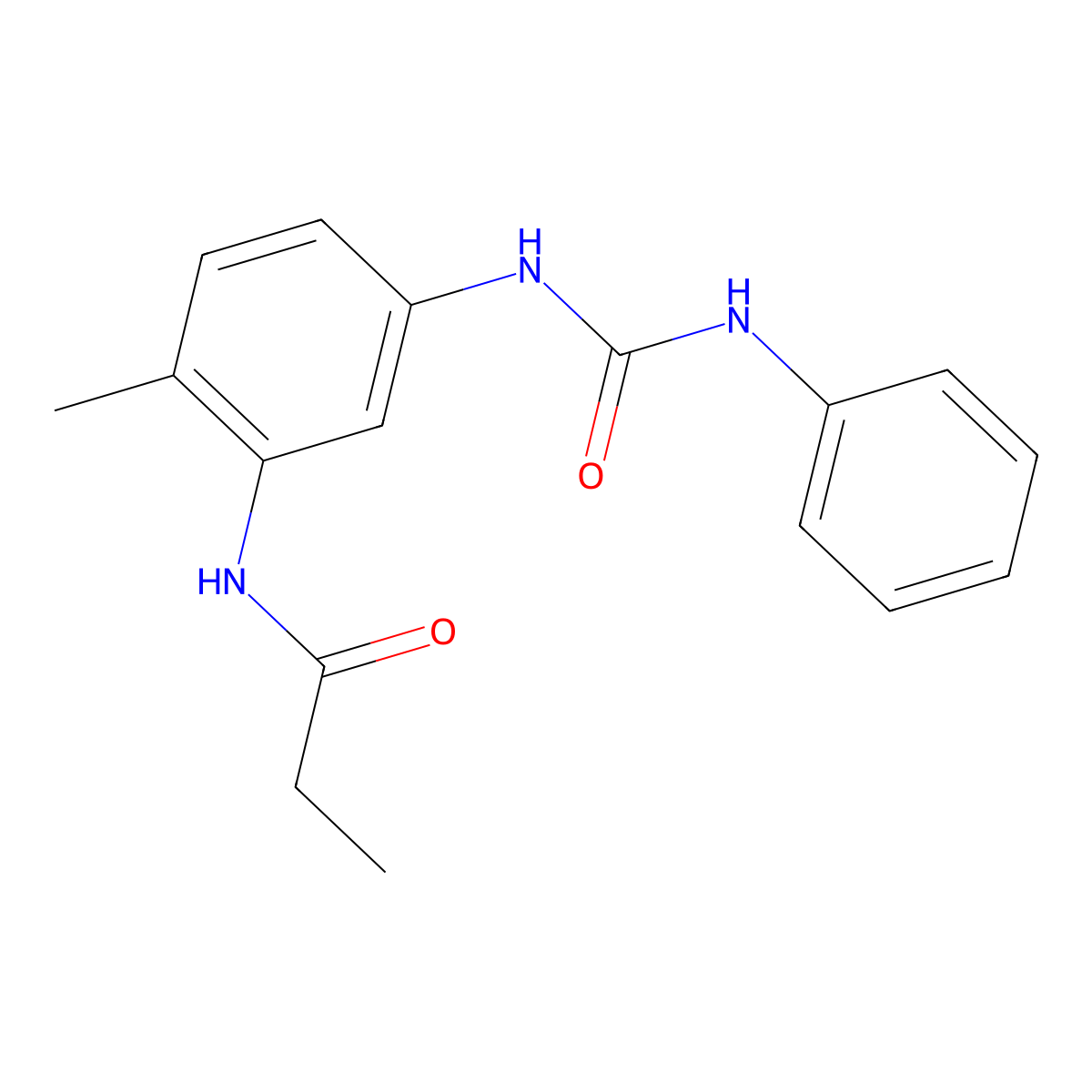 N-{5-[(anilinocarbonyl)amino]-2-methylphenyl}propanamide molecular structure, CAS 1158253-70-3