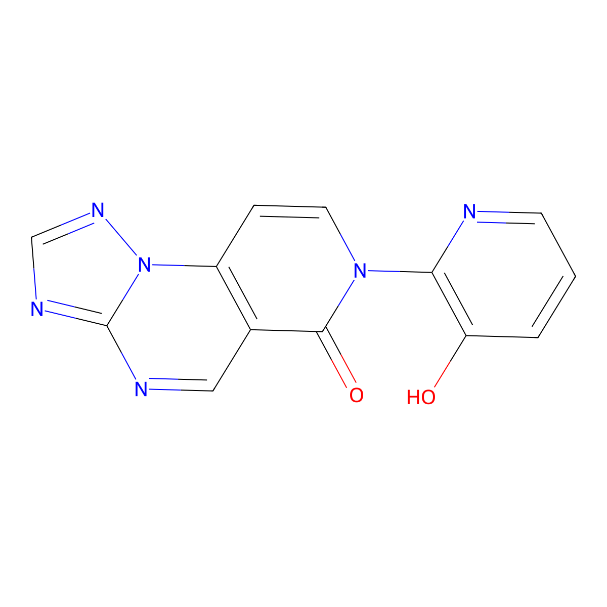 7-(3-hydroxypyridin-2-yl)pyrido[3,4-e][1,2,4]triazolo[1,5-a]pyrimidin-6(7H)-one molecular structure, CAS 1158262-43-1
