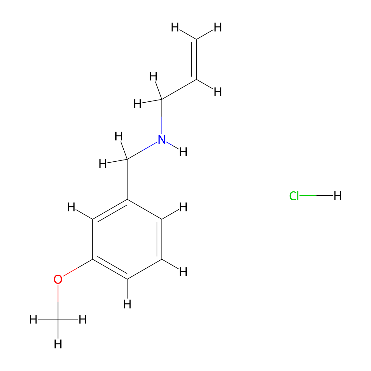 N-(3-Methoxybenzyl)-2-propen-1-amine hydrochloride molecular structure, CAS 1158262-72-6