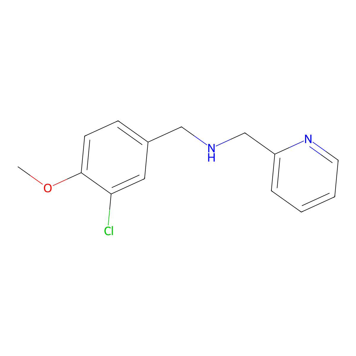 N-(3-chloro-4-methoxybenzyl)-N-(2-pyridinylmethyl)amine molecular structure, CAS 1158267-92-5