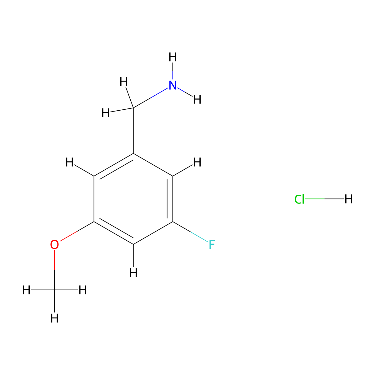 3-Fluoro-5-methoxybenzylamine hydrochloride molecular structure, CAS 1158269-22-7