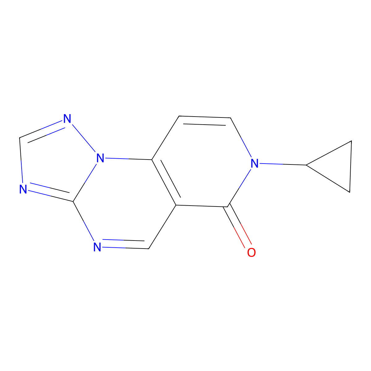 7-cyclopropylpyrido[3,4-e][1,2,4]triazolo[1,5-a]pyrimidin-6(7H)-one molecular structure, CAS 1158269-92-1