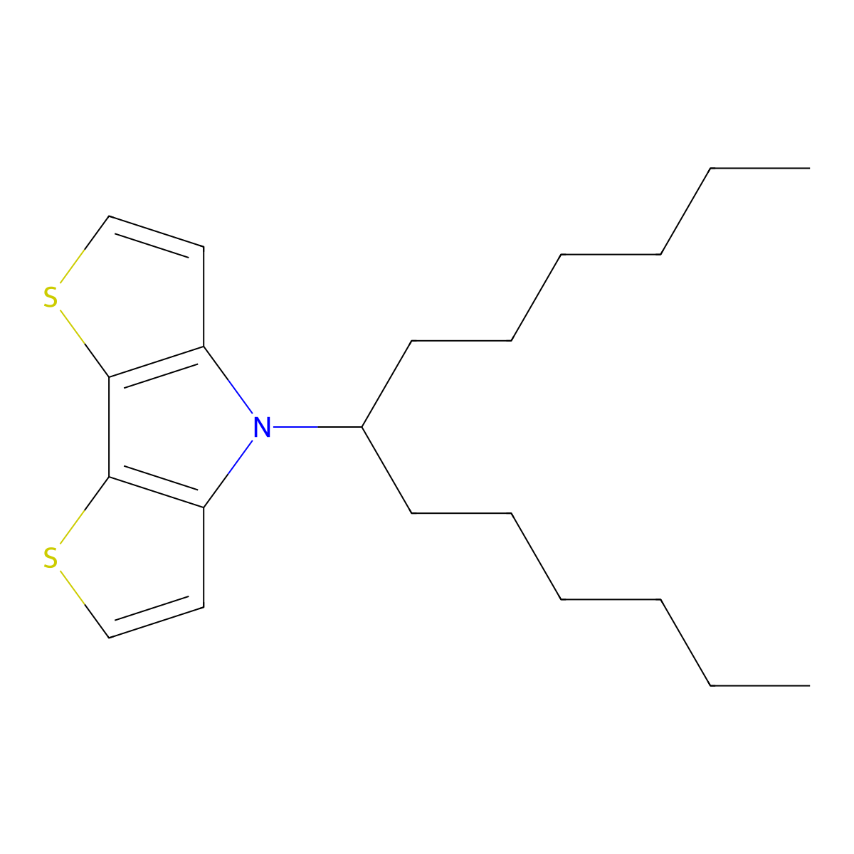 4-(Tridecan-7-yl)-4H-dithieno[3,2-b:2',3'-d]pyrrole molecular structure, CAS 1158270-38-2