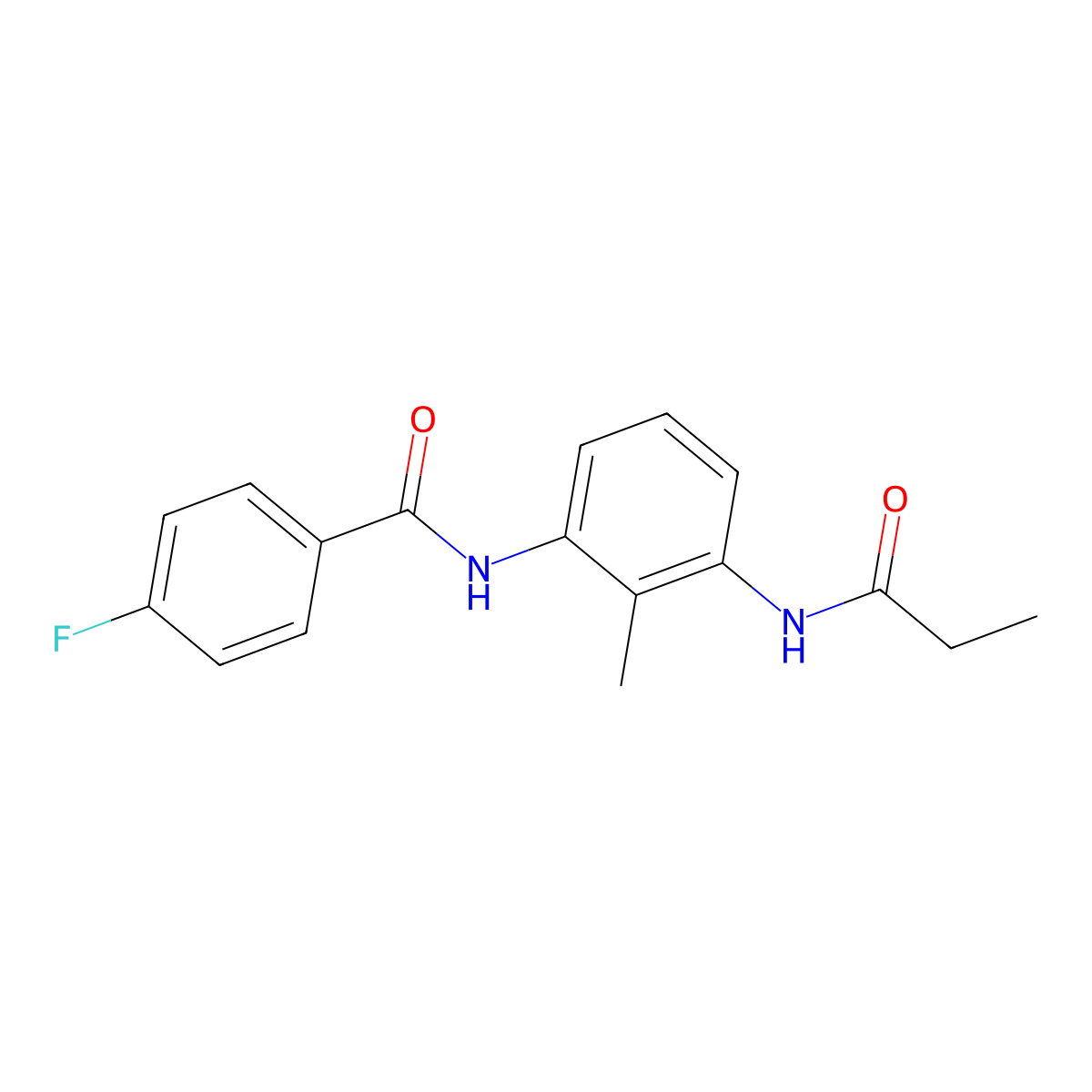 4-fluoro-N-[2-methyl-3-(propionylamino)phenyl]benzamide molecular structure, CAS 1158274-08-8