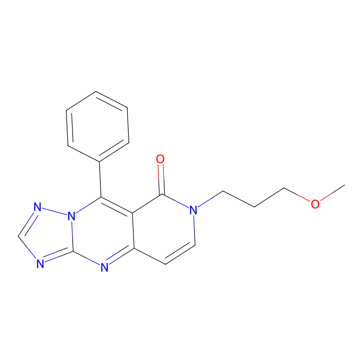 7-(3-methoxypropyl)-9-phenylpyrido[4,3-d][1,2,4]triazolo[1,5-a]pyrimidin-8(7H)-one molecular structure, CAS 1158277-65-6