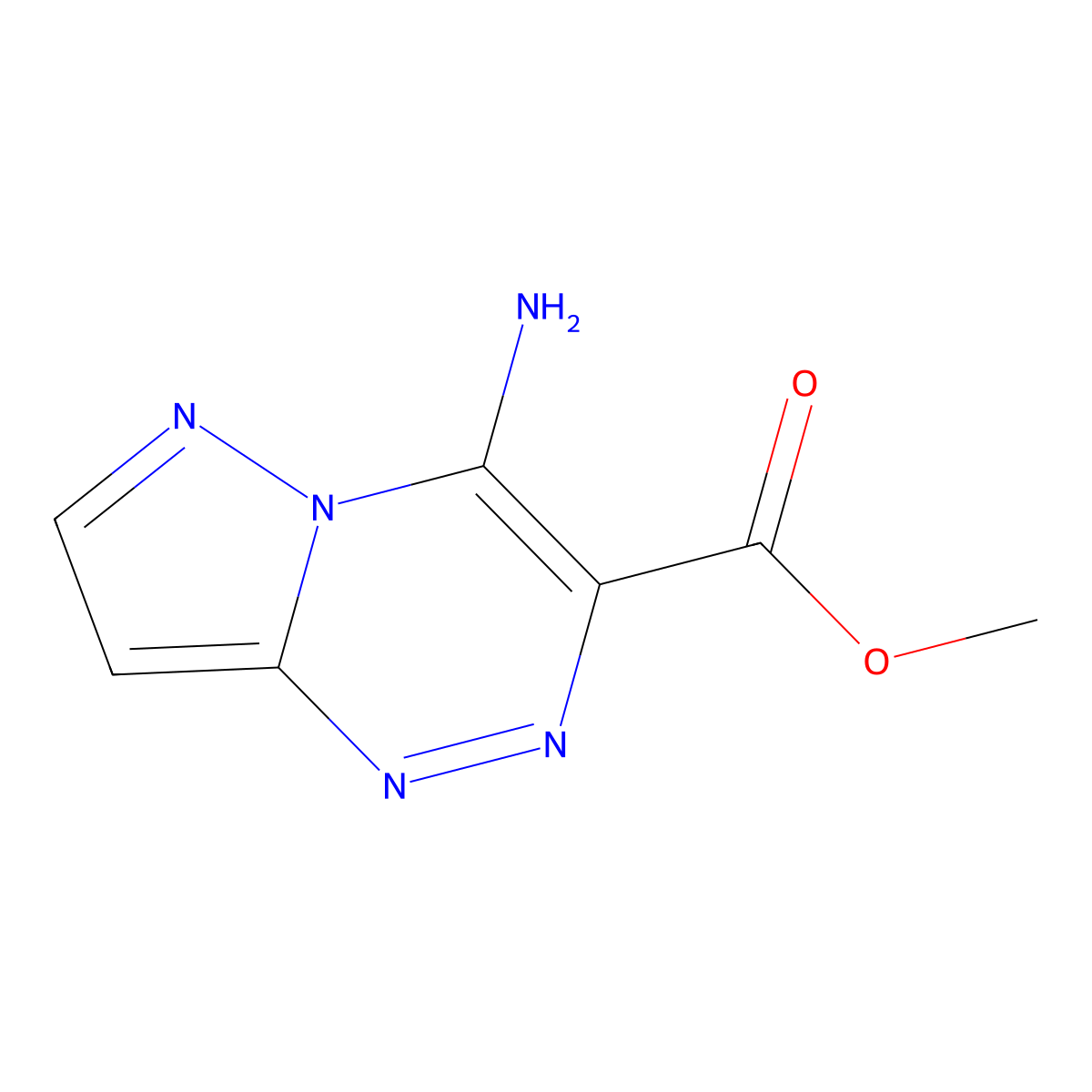 Methyl 4-aminopyrazolo[5,1-c][1,2,4]triazine-3-carboxylate molecular structure, CAS 1158289-06-5