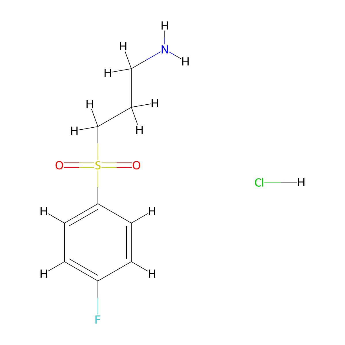 3-(4-Fluoro-benzenesulfonyl)-propylamine hydrochloride molecular structure, CAS 1158290-01-7
