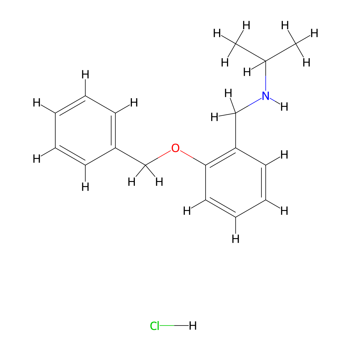 {[2-(Benzyloxy)phenyl]methyl}(propan-2-yl)amine hydrochloride molecular structure, CAS 1158292-98-8