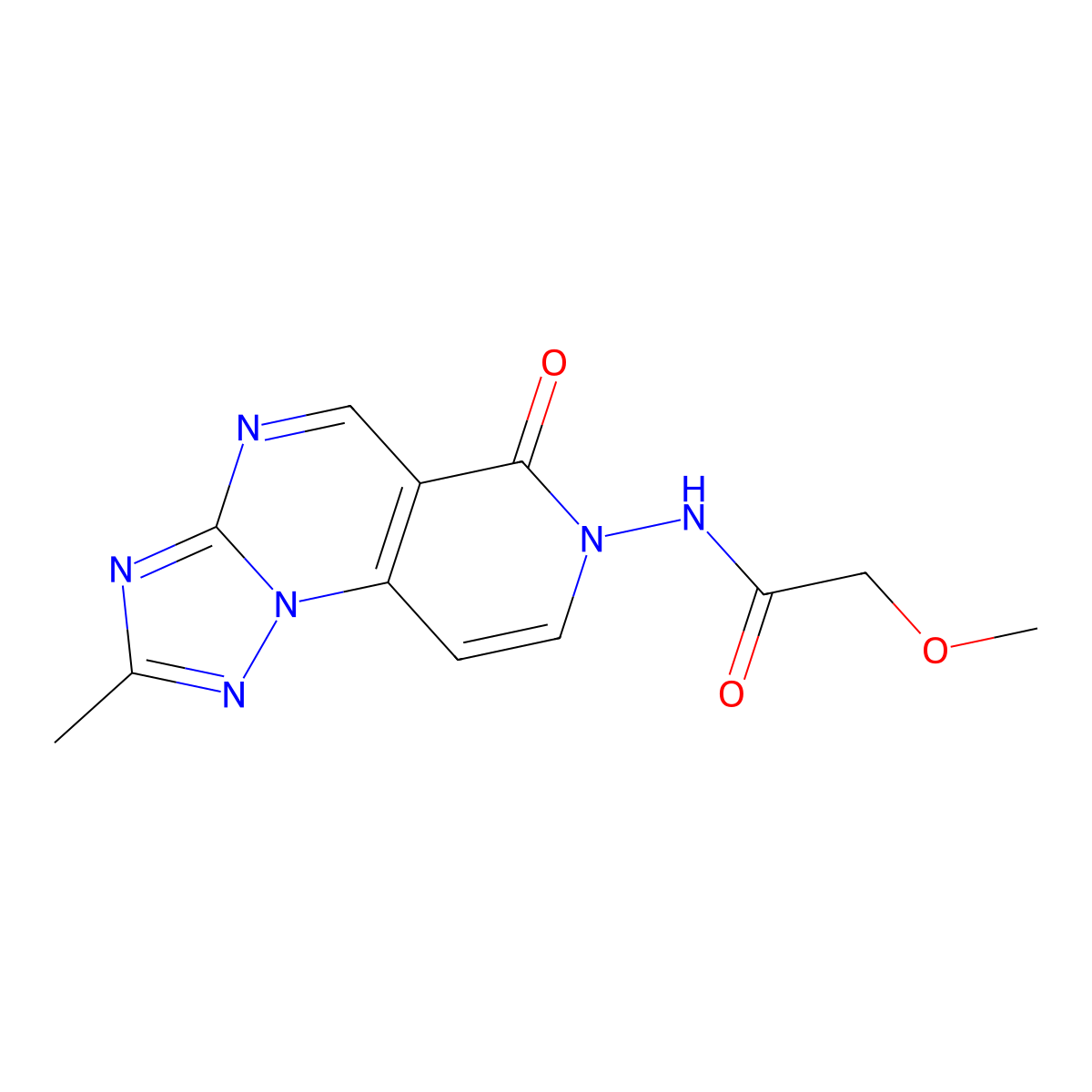 2-methoxy-N-(2-methyl-6-oxopyrido[3,4-e][1,2,4]triazolo[1,5-a]pyrimidin-7(6H)-yl)acetamide molecular structure, CAS 1158298-20-4
