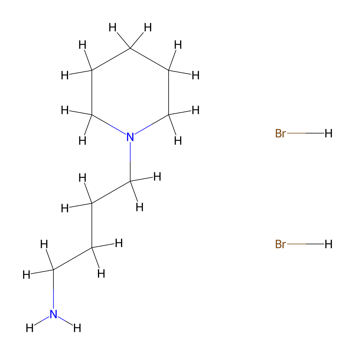 4-(Piperidin-1-YL)butan-1-amine dihydrobromide molecular structure, CAS 1158307-48-2