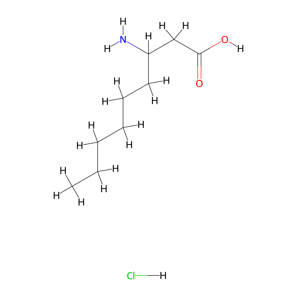 (+/-)-cis-3-Aminononanoic acid hydrochloride molecular structure, CAS 1158308-30-5