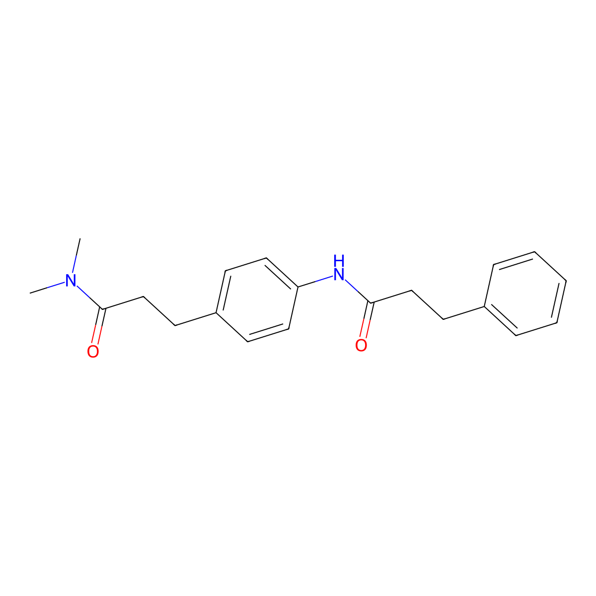 N-{4-[3-(dimethylamino)-3-oxopropyl]phenyl}-3-phenylpropanamide molecular structure, CAS 1158308-94-1