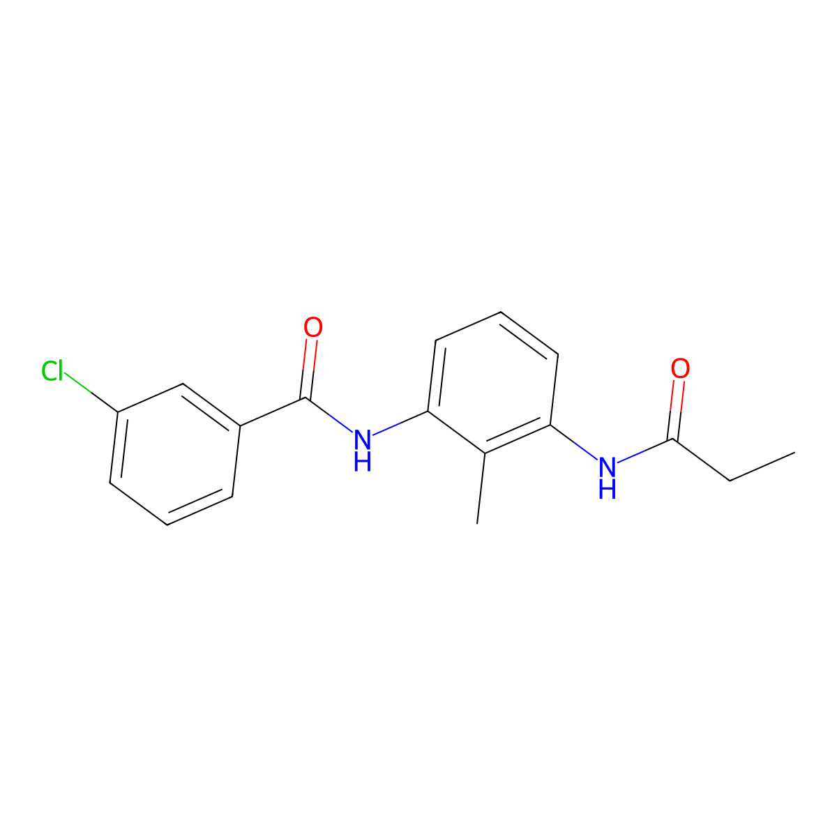 3-chloro-N-[2-methyl-3-(propionylamino)phenyl]benzamide molecular structure, CAS 1158313-94-0