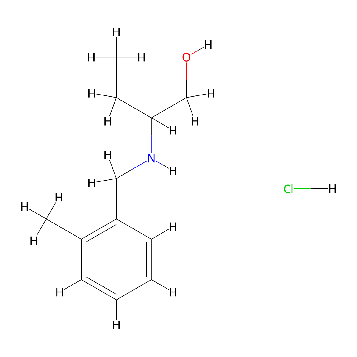 2-[(2-Methylbenzyl)amino]-1-butanol hydrochloride molecular structure, CAS 1158316-63-2
