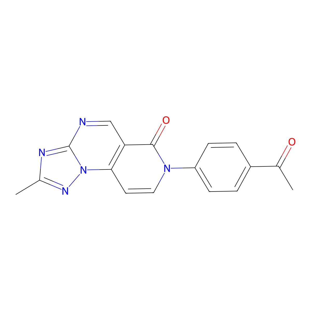 7-(4-acetylphenyl)-2-methylpyrido[3,4-e][1,2,4]triazolo[1,5-a]pyrimidin-6(7H)-one molecular structure, CAS 1158323-78-4