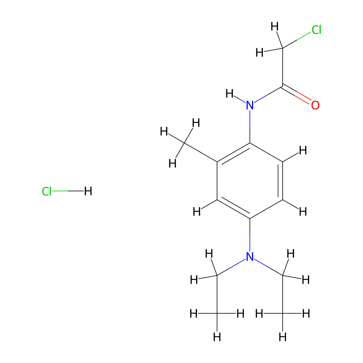 2-chloro-N-[4-(diethylamino)-2-methylphenyl]acetamide hydrochloride molecular structure, CAS 1158328-72-3
