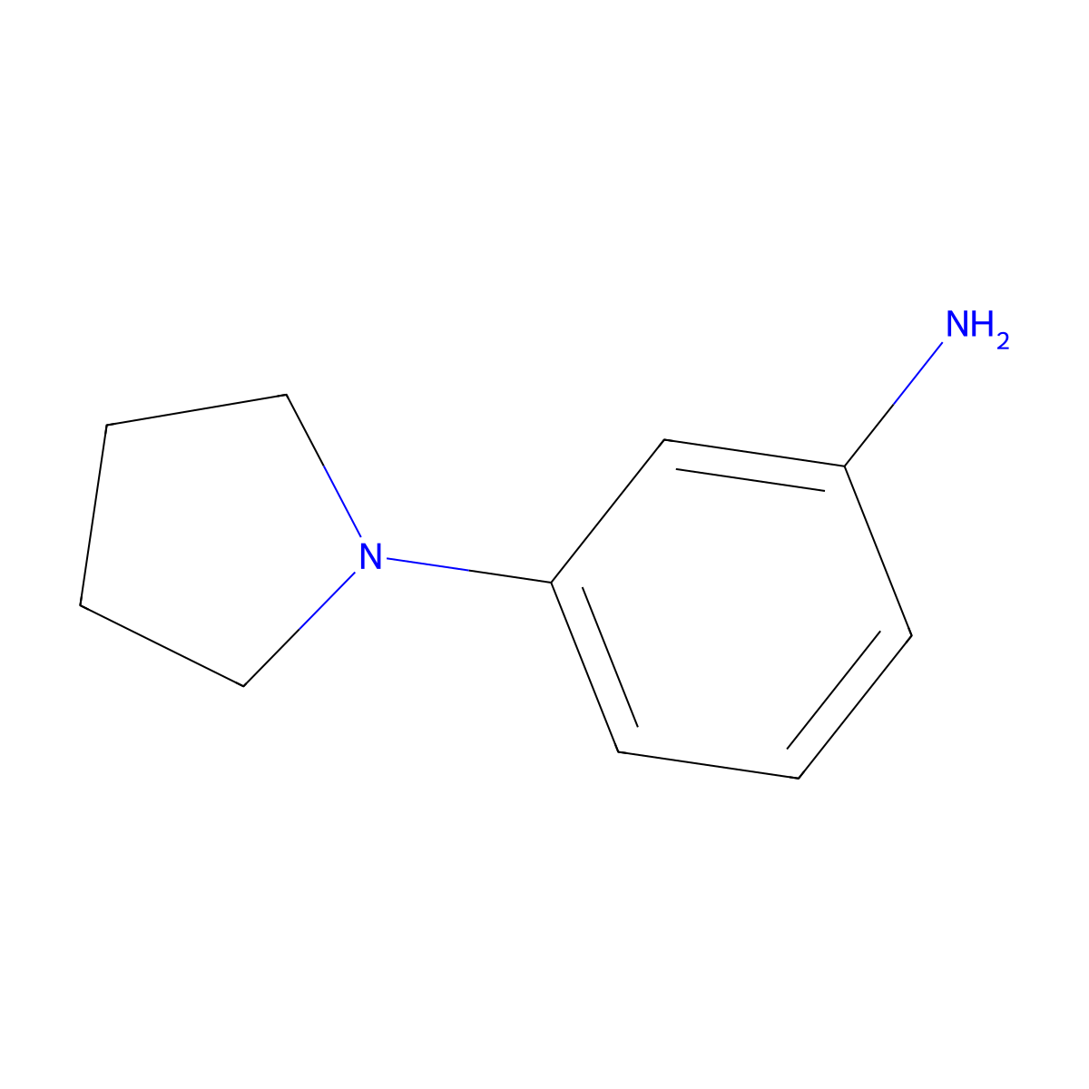 3-(Pyrrolidin-1-yl)aniline molecular structure, CAS 115833-93-7