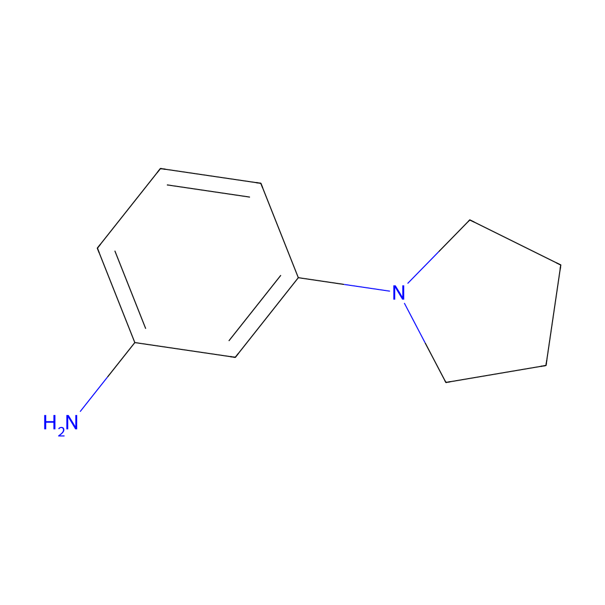 3-(Pyrrolidin-1-yl)aniline molecular structure, CAS 115833-93-7