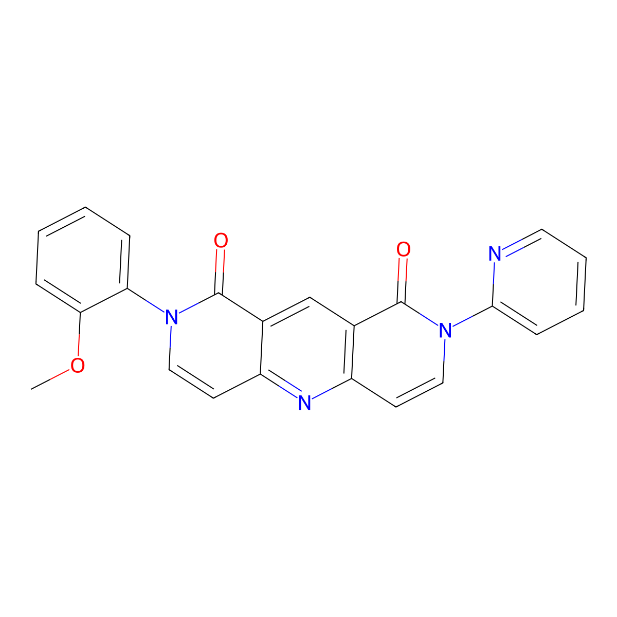 2-(2-methoxyphenyl)-8-(pyridin-2-yl)pyrido[4,3-b][1,6]naphthyridine-1,9(2H,8H)-dione molecular structure, CAS 1158331-18-0