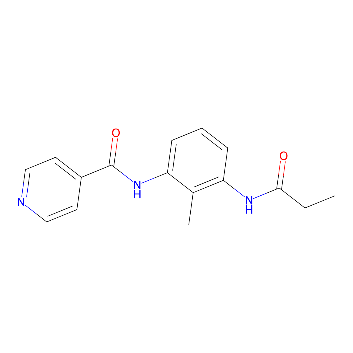 N-[2-methyl-3-(propionylamino)phenyl]isonicotinamide molecular structure, CAS 1158341-98-0