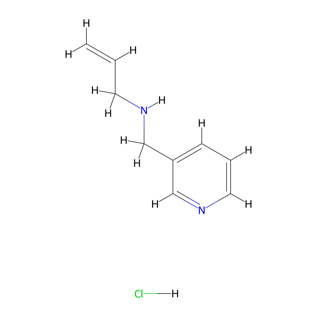 N-(Pyridin-3-ylmethyl)prop-2-en-1-amine hydrochloride molecular structure, CAS 1158342-39-2