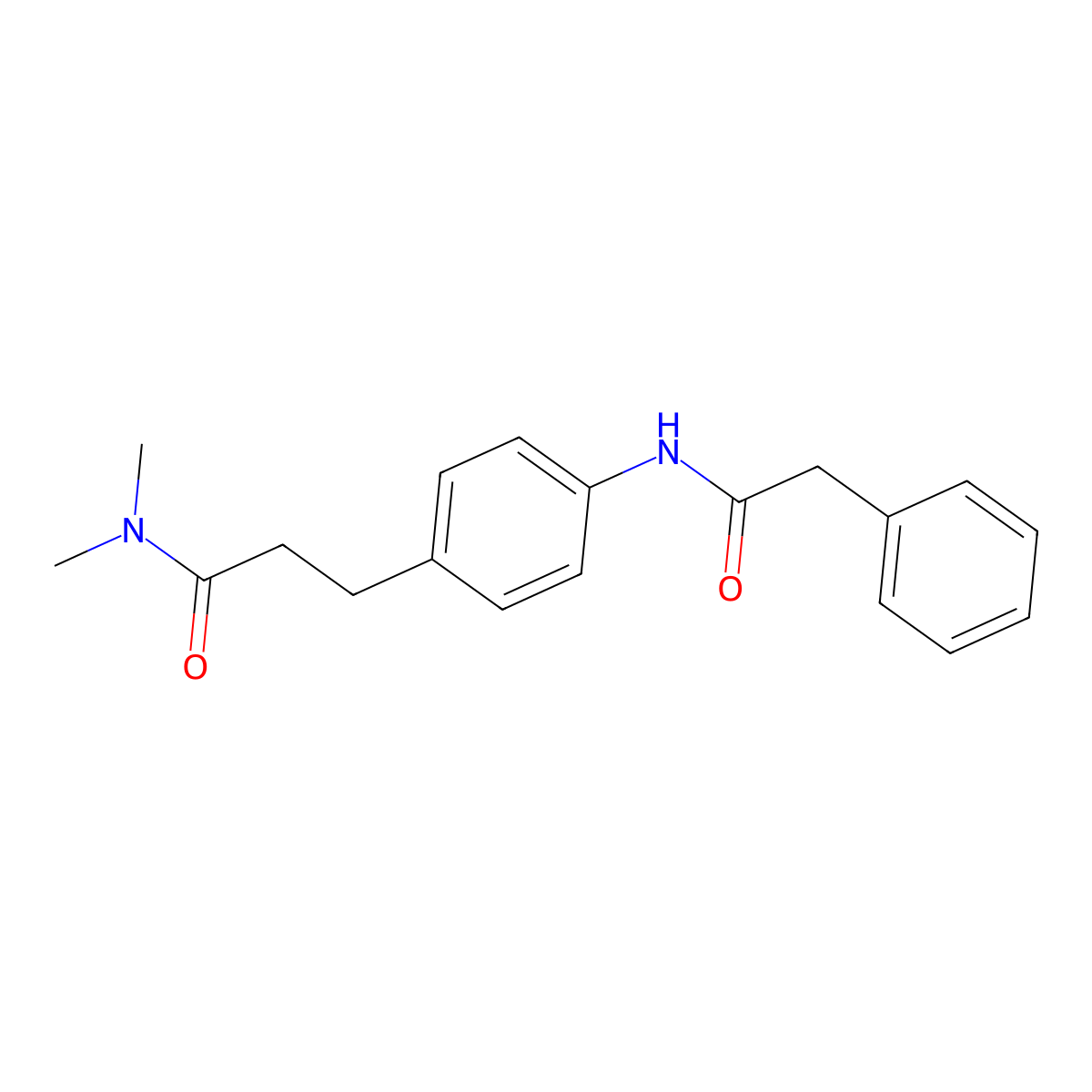 N,N-dimethyl-3-{4-[(phenylacetyl)amino]phenyl}propanamide molecular structure, CAS 1158343-89-5