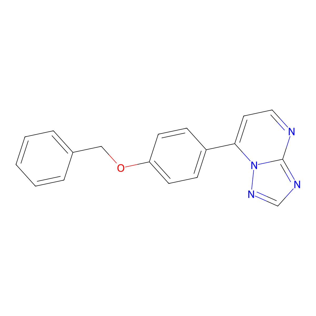 7-[4-(Benzyloxy)phenyl][1,2,4]triazolo[1,5-a]pyrimidine molecular structure, CAS 1158344-95-6