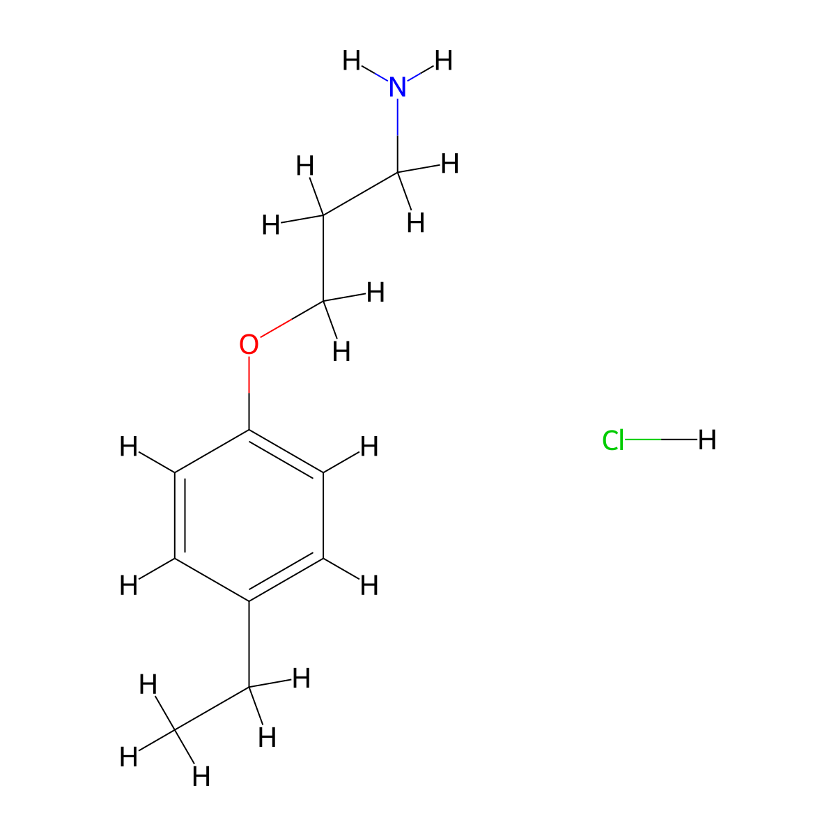 3-(4-Ethylphenoxy)propan-1-amine hydrochloride molecular structure, CAS 1158345-62-0