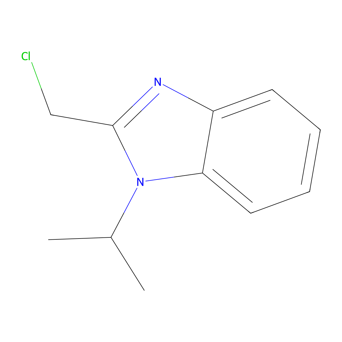 1-Isopropyl-2-chloromethylbenzimidazole molecular structure, CAS 115835-37-5