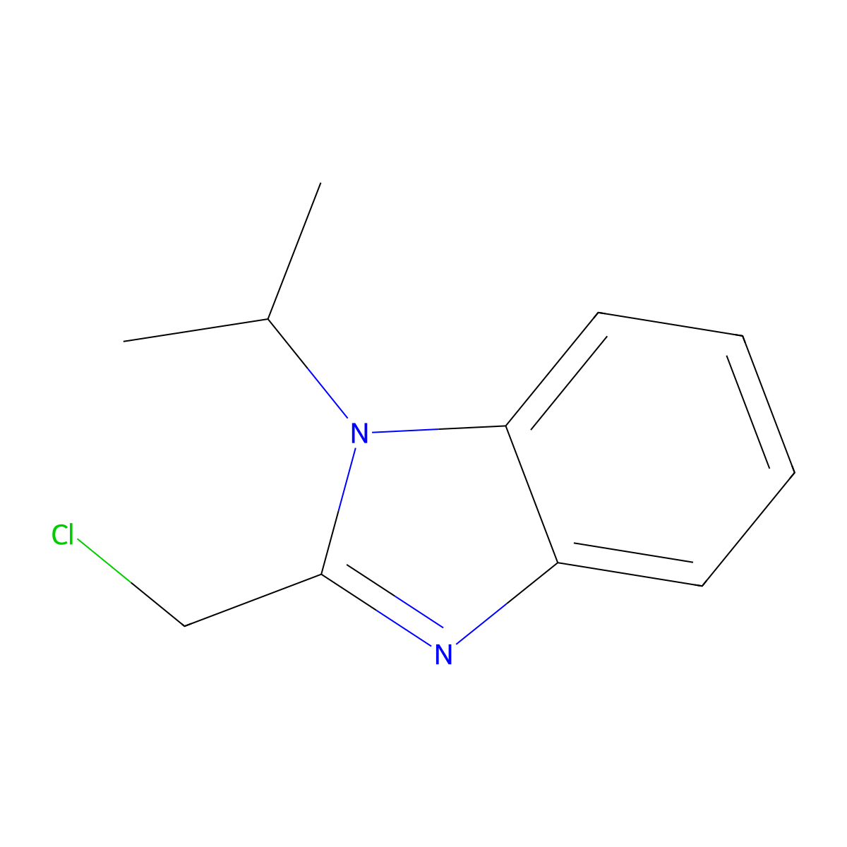 1-Isopropyl-2-chloromethylbenzimidazole molecular structure, CAS 115835-37-5