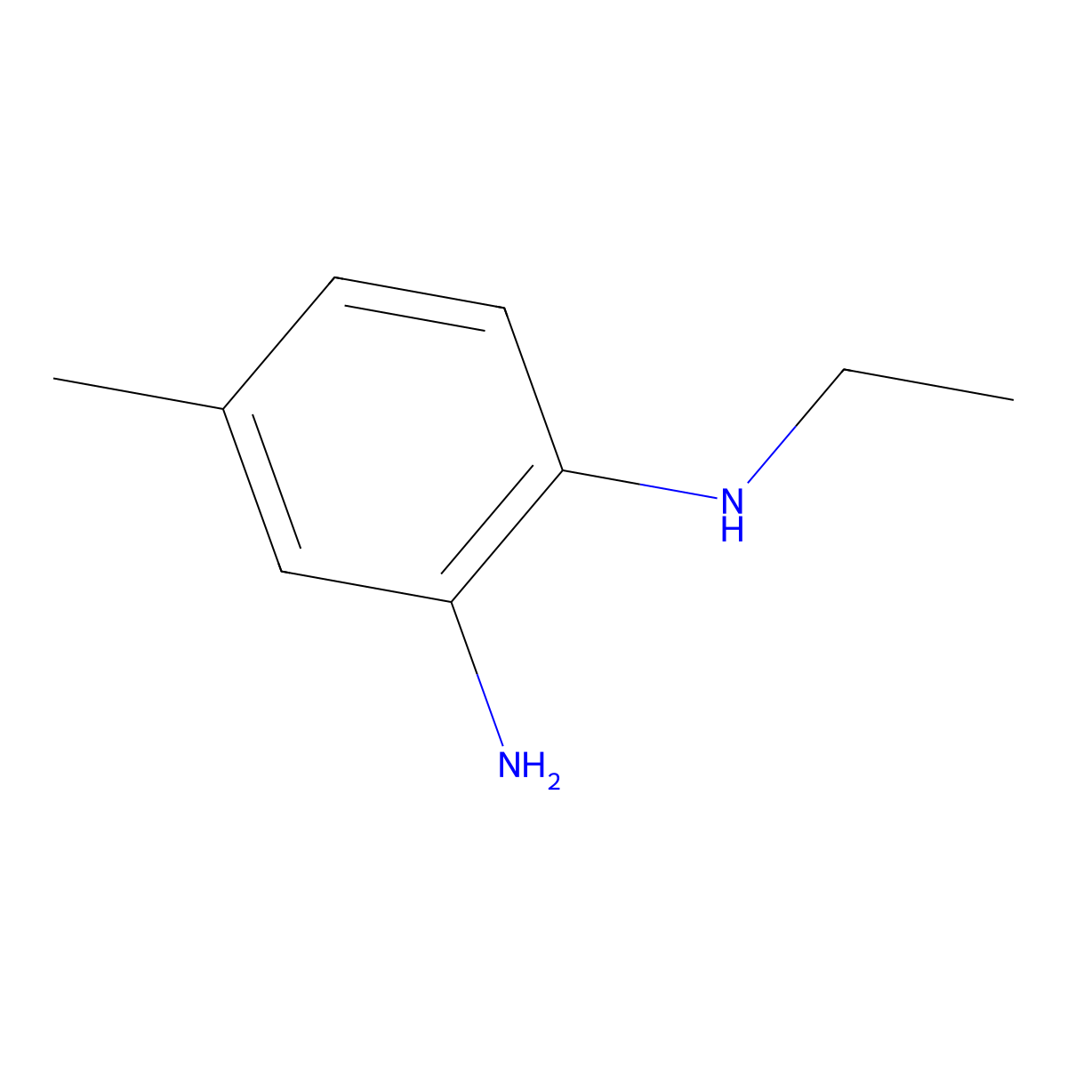 N1-ethyl-4-methylbenzene-1,2-diamine molecular structure, CAS 115835-41-1