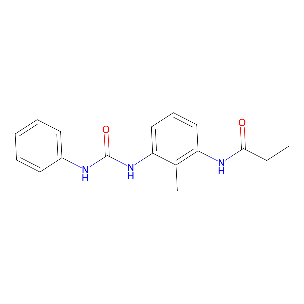 N-{3-[(anilinocarbonyl)amino]-2-methylphenyl}propanamide molecular structure, CAS 1158360-23-6