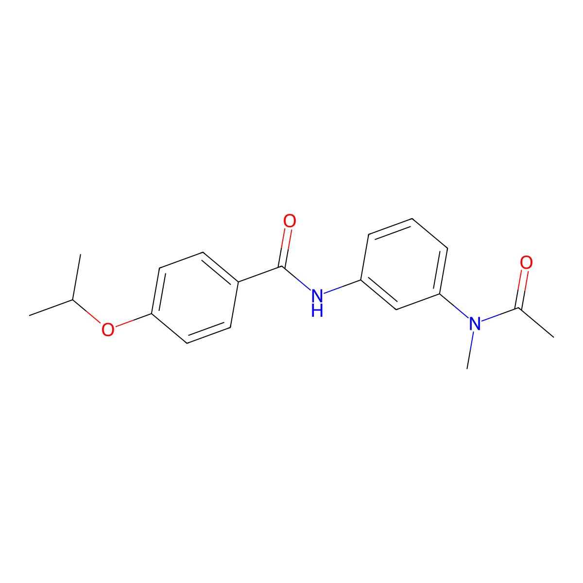 N-{3-[acetyl(methyl)amino]phenyl}-4-isopropoxybenzamide molecular structure, CAS 1158364-65-8