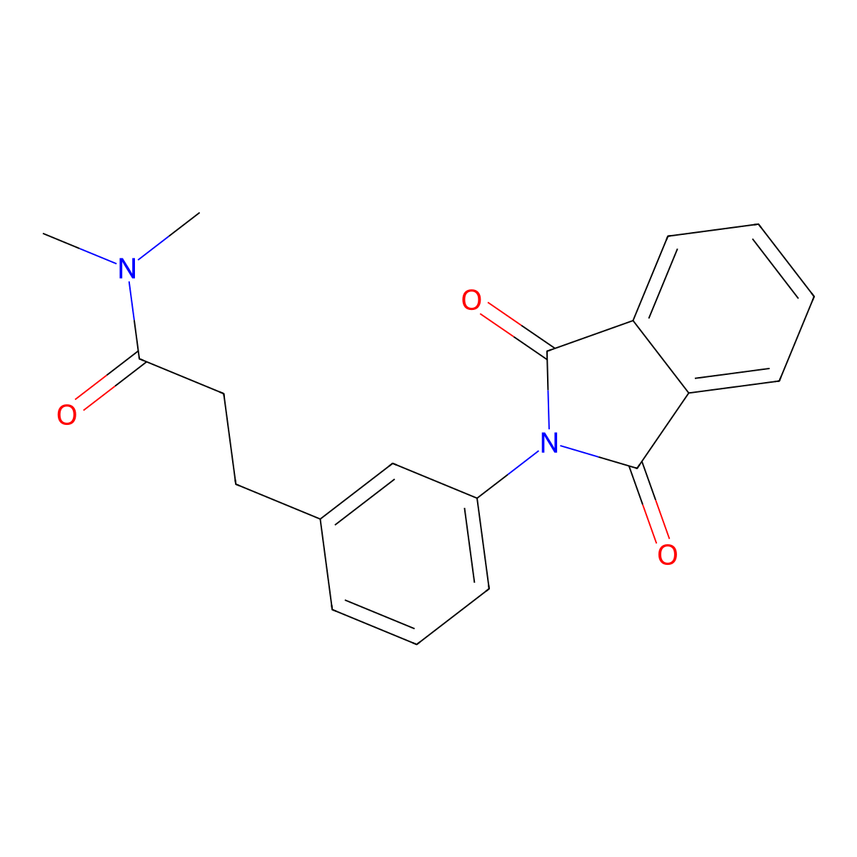 3-[3-(1,3-dioxo-1,3-dihydro-2H-isoindol-2-yl)phenyl]-N,N-dimethylpropanamide molecular structure, CAS 1158372-77-0
