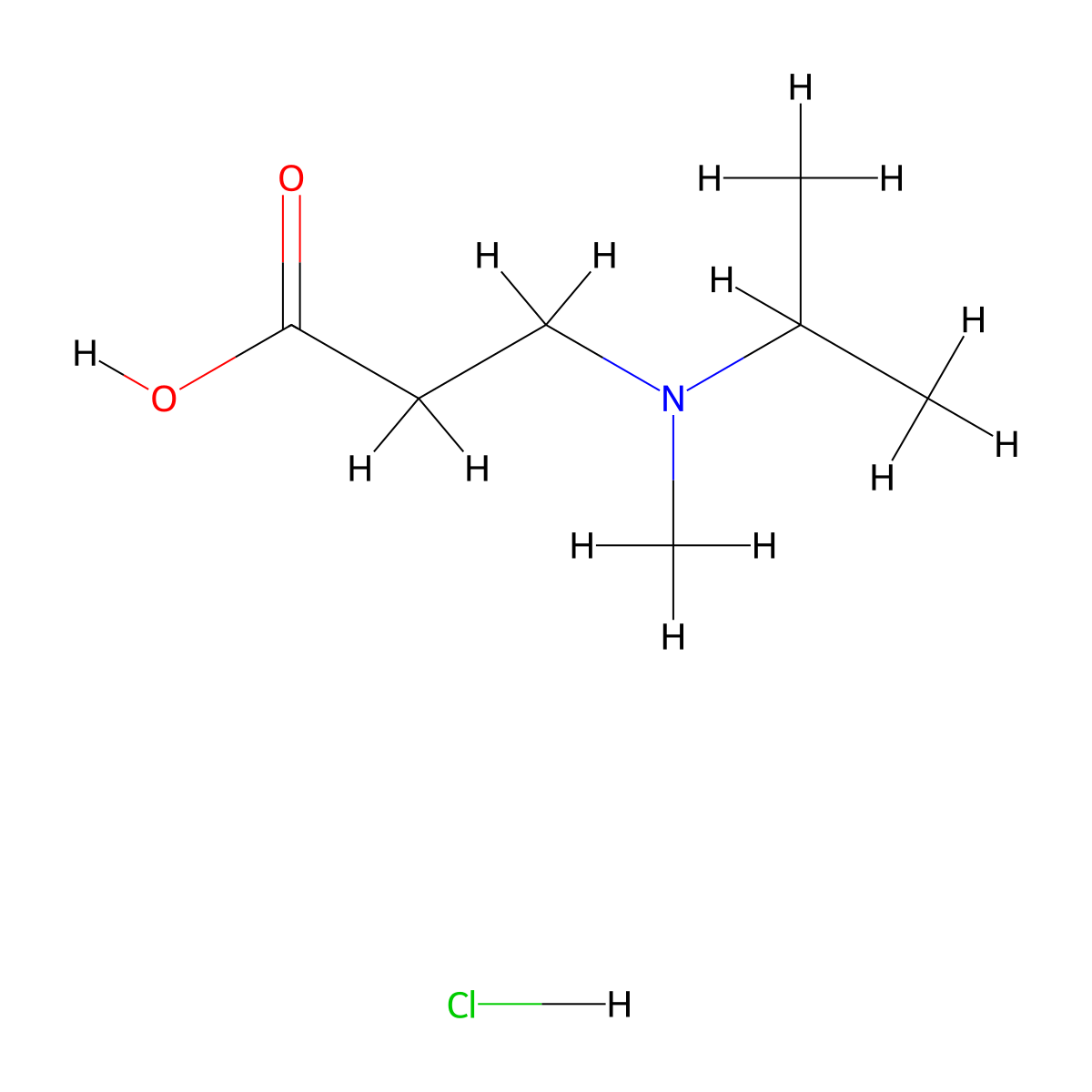 N-Isopropyl-N-methyl-beta-alanine hydrochloride molecular structure, CAS 1158376-51-2
