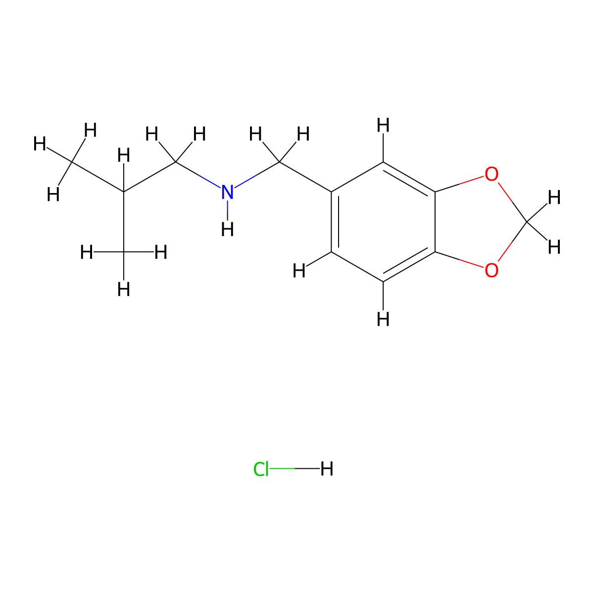 N-(1,3-Benzodioxol-5-ylmethyl)-N-isobutylamine hydrochloride molecular structure, CAS 1158376-65-8