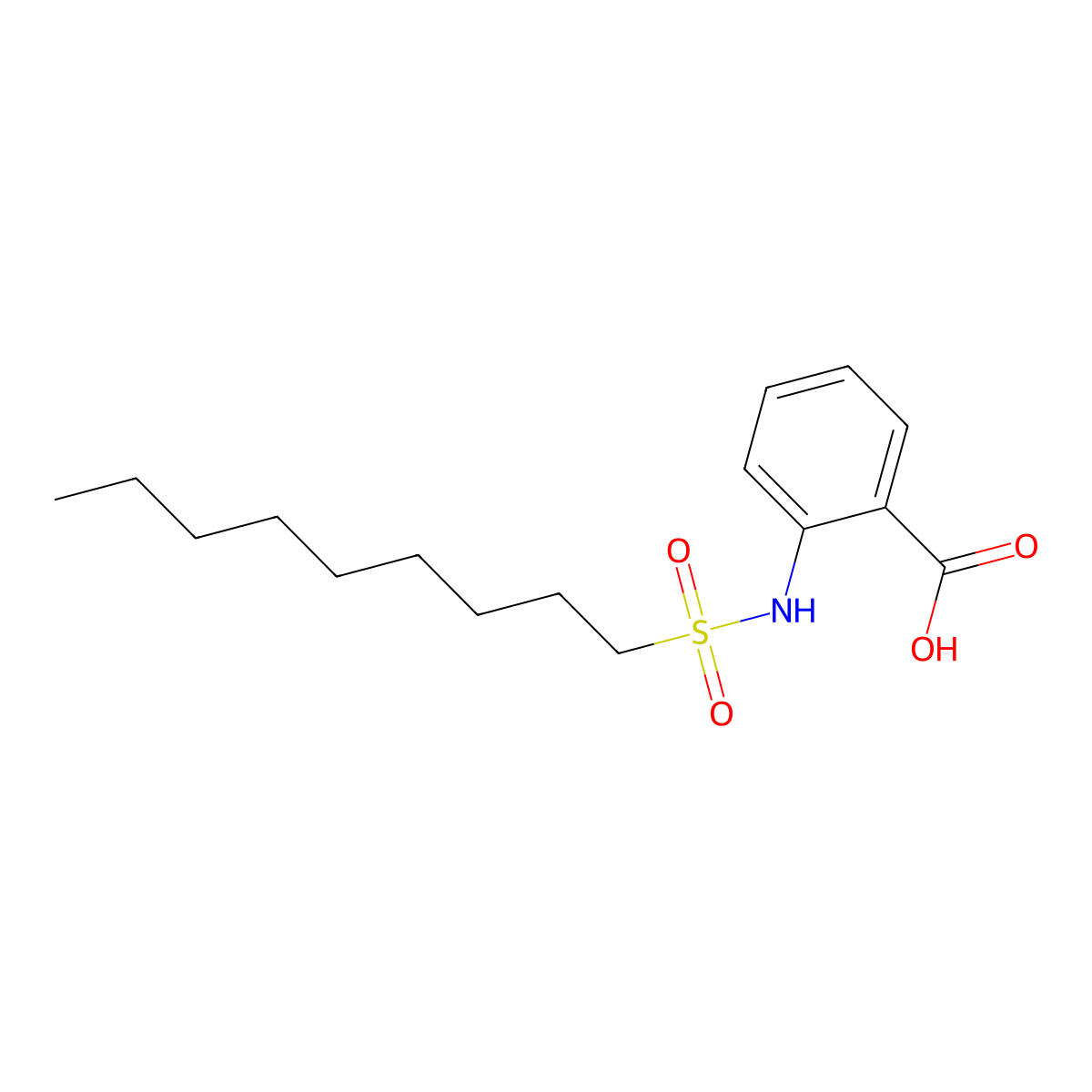 2-(Nonylsulfonamido)benzoic acid molecular structure, CAS 1158383-34-6