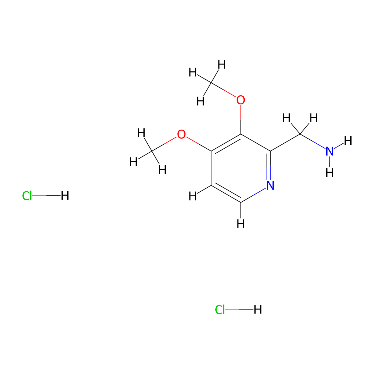 1-(3,4-Dimethoxypyridin-2-yl)methanamine dihydrochloride molecular structure, CAS 1158390-02-3