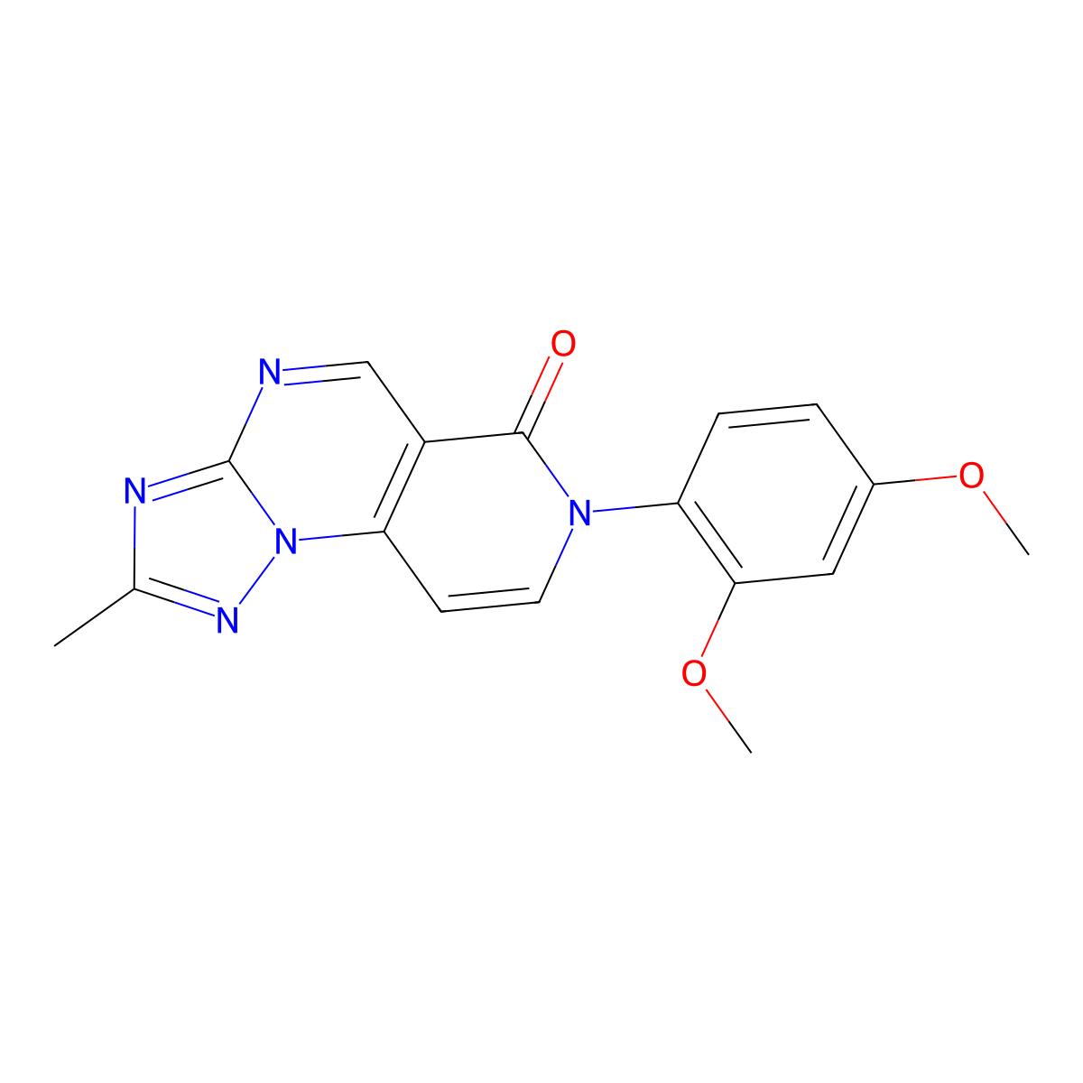 7-(2,4-dimethoxyphenyl)-2-methylpyrido[3,4-e][1,2,4]triazolo[1,5-a]pyrimidin-6(7H)-one molecular structure, CAS 1158403-27-0