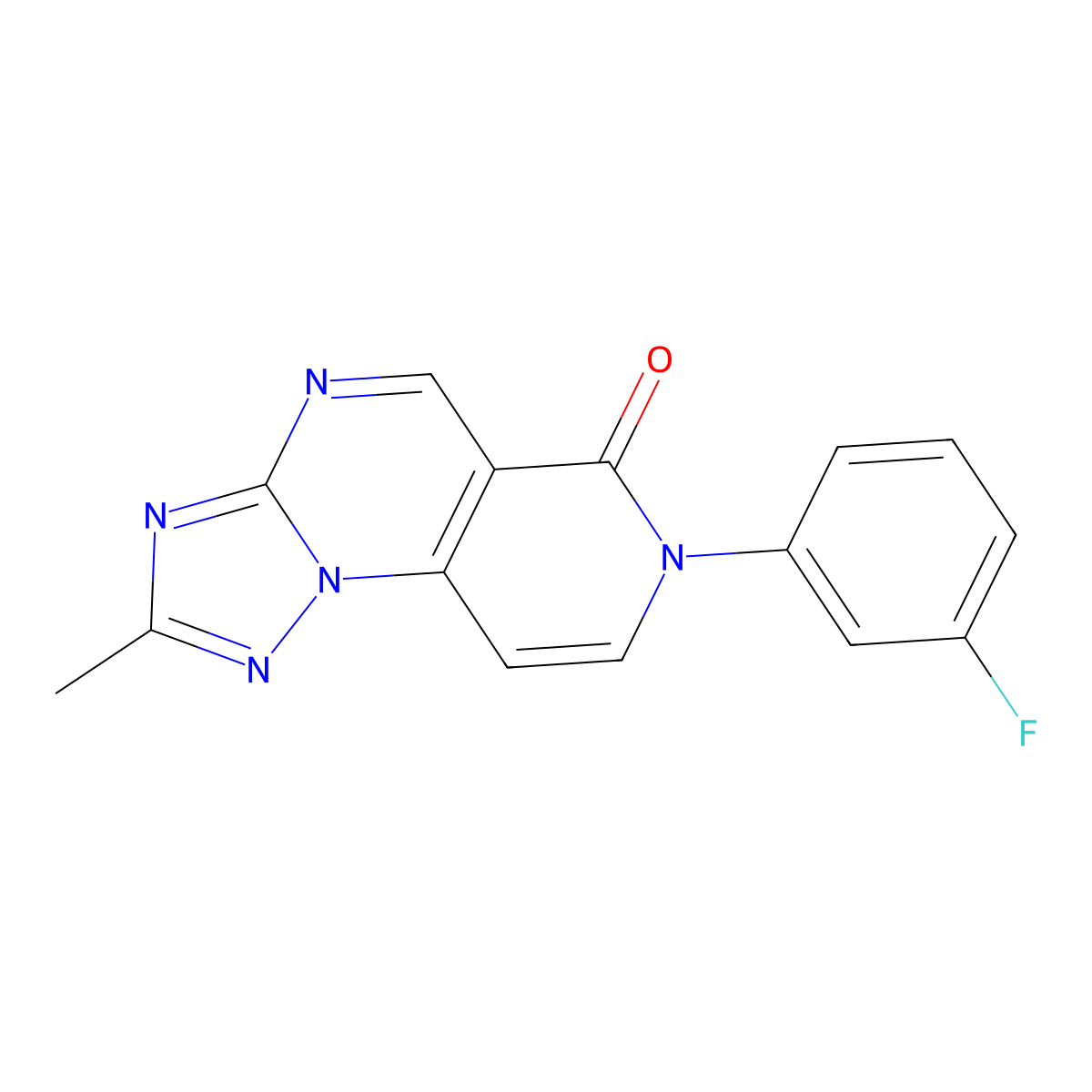 7-(3-fluorophenyl)-2-methylpyrido[3,4-e][1,2,4]triazolo[1,5-a]pyrimidin-6(7H)-one molecular structure, CAS 1158403-97-4
